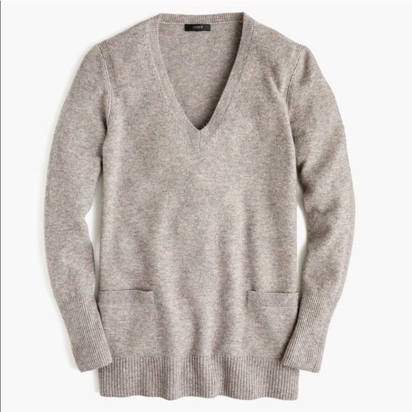J. Crew Sweaters - J. CREW Women’s Merino Wool Alpaca V-Neck Tunic Sweater XXS